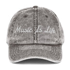 Music Is Life - Vintage Cotton Twill Cap